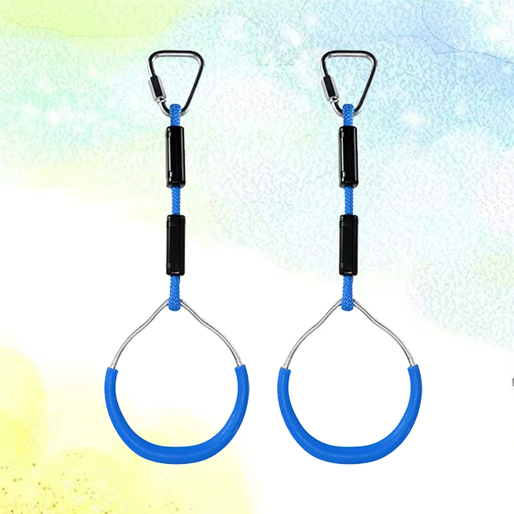 2 Stuks Kleurrijke Swing Ringen Voor Kinderen Zware 120Kg Capaciteit Outdoor Speeltuin Klimmen Gymnastiek Ring Ninja Obstakel Cursus