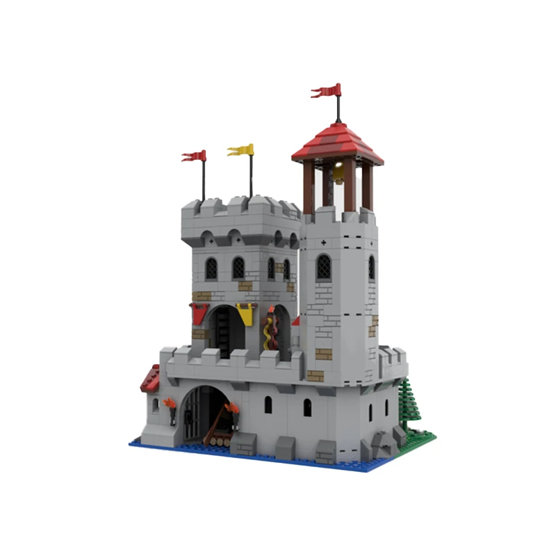 Medieval  Series Modular Building Riverside Outpost MOC  Architecture Castle Model Technical Bricks Assembly Children Toys Gifts