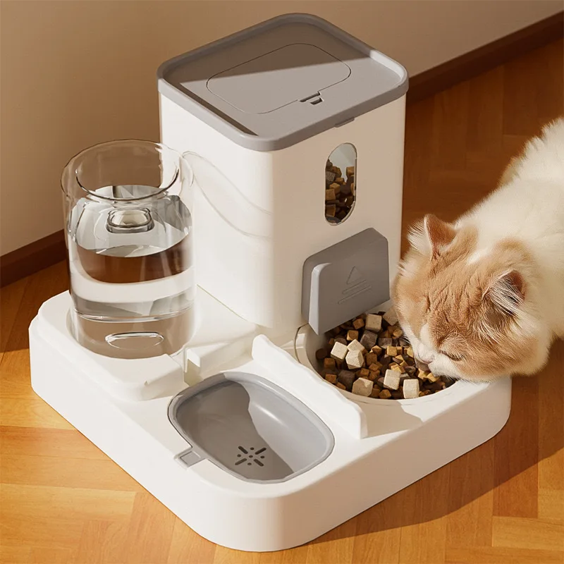 

Automatic Pet Feeding Water Feeder Large Capacity Bowl for Cats Dogs 2-in-1 Water Dispenser Feeders Plastic Products Accessories