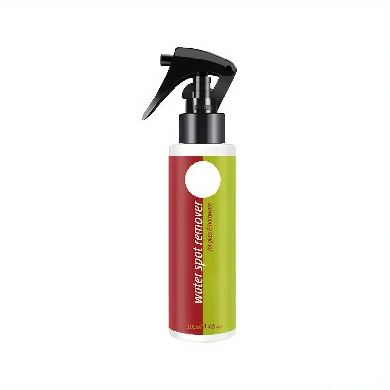 Spray quitamanchas de agua dura, limpiador de baño resistente para vidrio de ducha, azulejos y cromo, potente descalcificador de espuma para eliminar