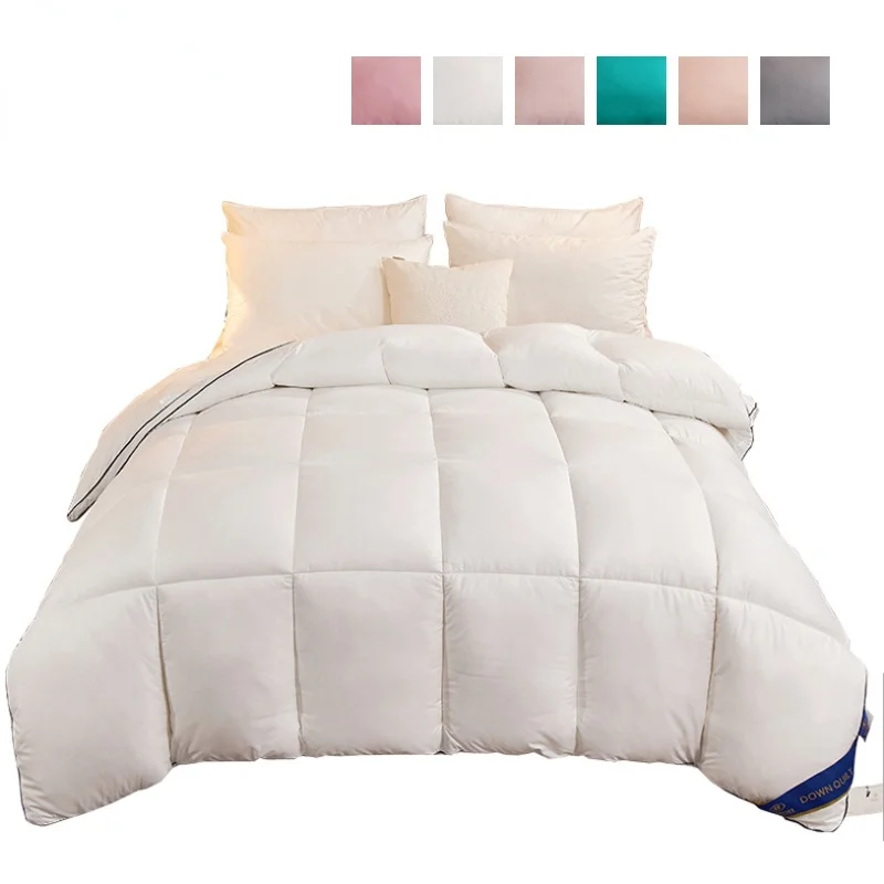 95% White Goose Bed Duvet Super King Size Duvet Luxurious Goose Feather & Down Quilt Anti Allergen Ultra Bounce Hollowfibre Quil