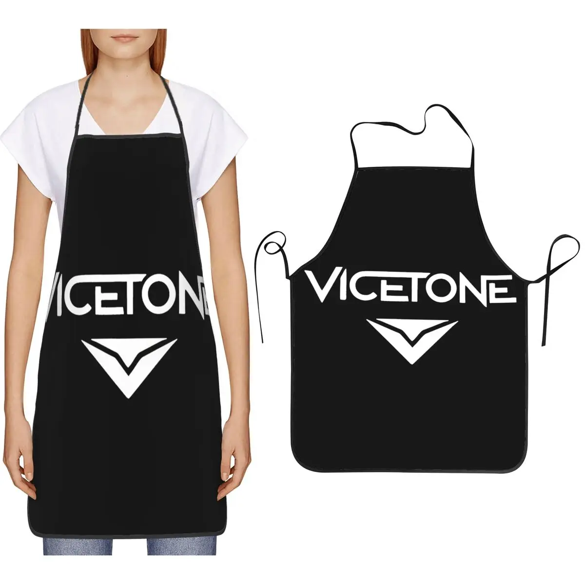 

Фартуки Vicetone для шеф-повара, приготовления пищи, выпечки, столб, водонепроницаемый нагрудник, кухонный сарафан для чистки для женщин и мужчин, садоводства