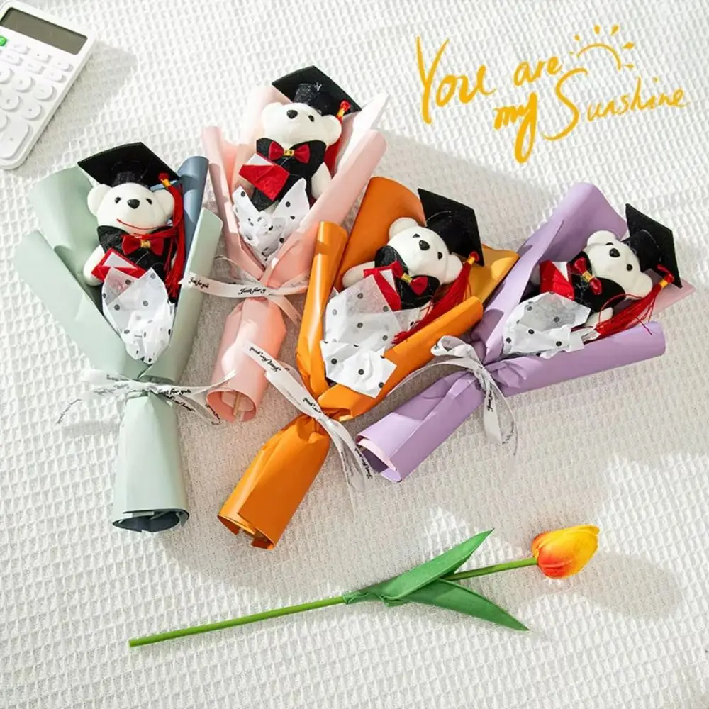 

Anime Bouquet Animal Little Bear Bouquet Cartoon Stuffed Graduation Bear 30cm Kawaii Simulated Bear Bouquet Valentine's Day
