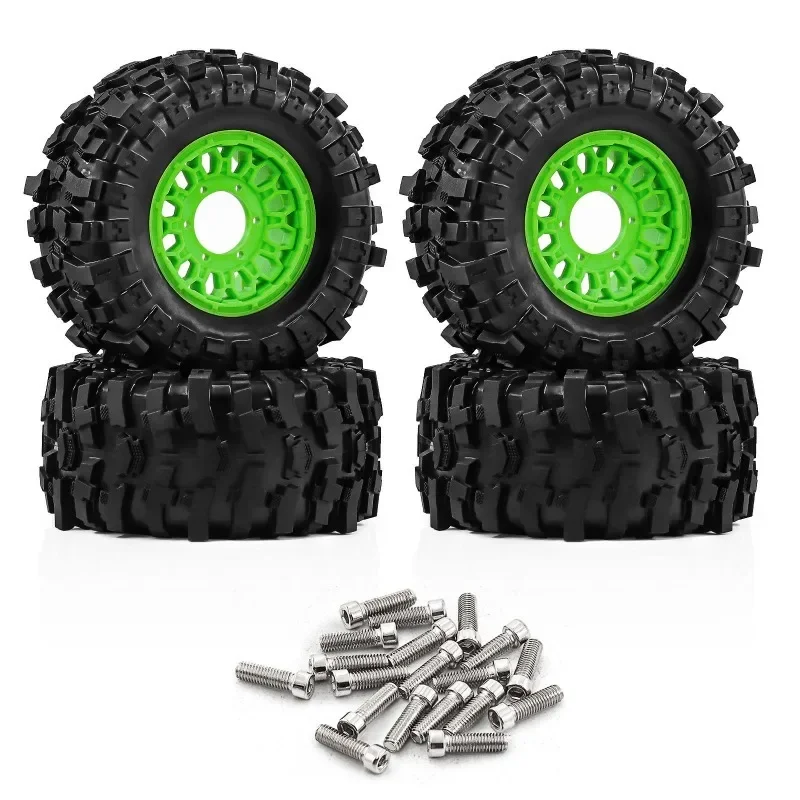 

4pcs 12/14/17mm RC Monster Truck High Grip Big Tires Wheels for 1/10 ARRMA BIGROCK Trxs Rustler Hoss Upgrade Parts