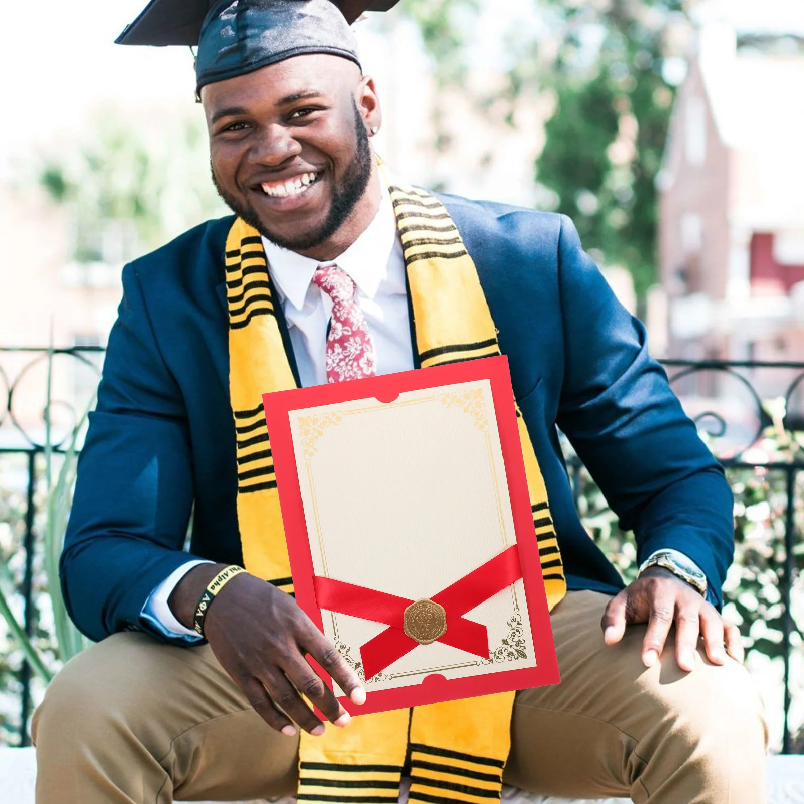 ختم نمط غطاء الشهادة ورقة حامل مستندات أنيق إطار حامل دبلوم أنيق لعرض دبلوم الجائزة #1