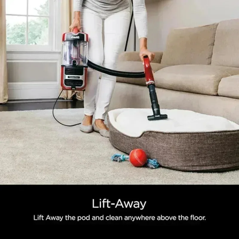 QZA4-Shark ZU561 Navigator Lift-Away Speed Self Cleaning Brushroll Lightweight Upright Vacuum with HEPA Filter,Red Peony,