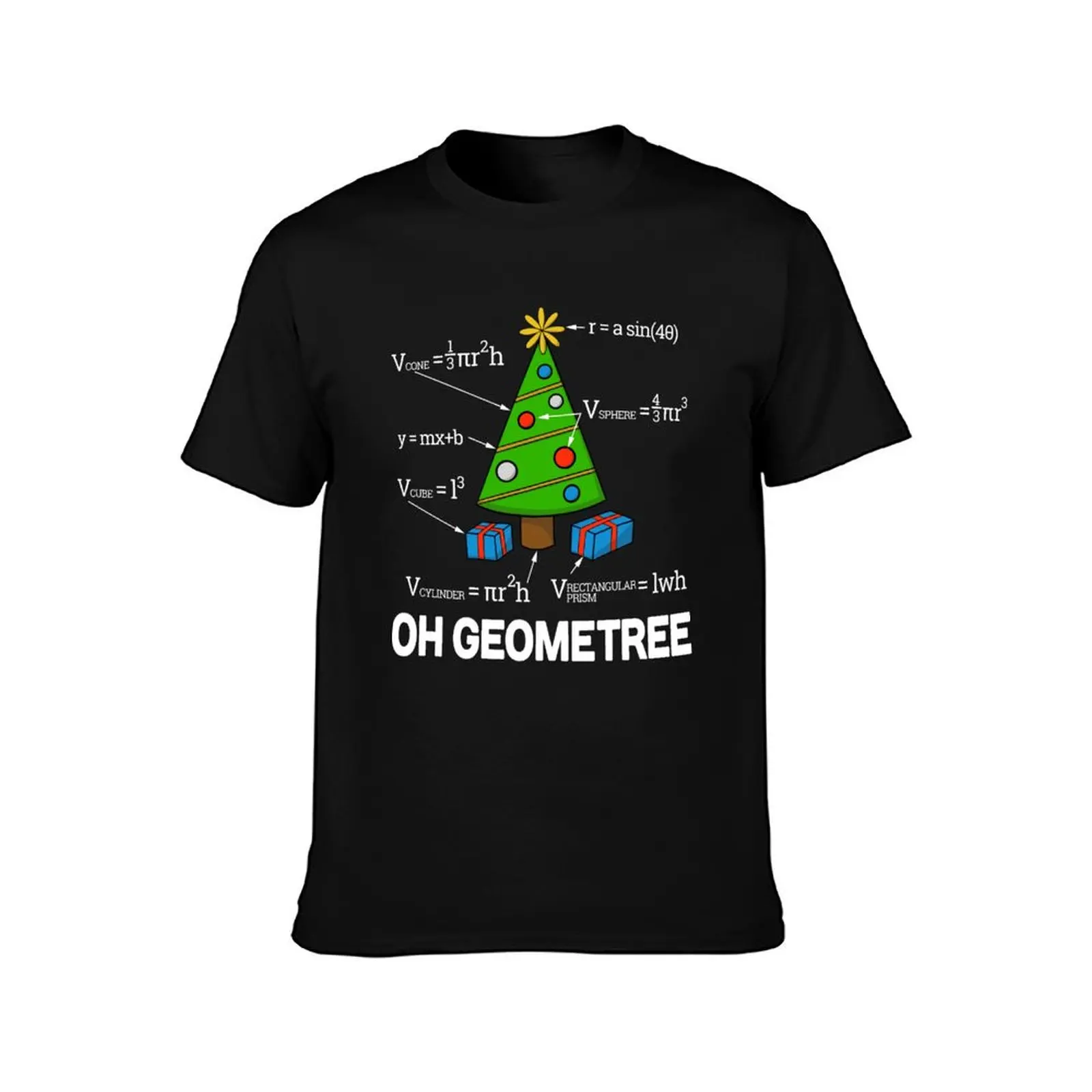 Math Geometry Christmas Tree Geometree T-Shirt summer top vintage anime shirt t shirt for men