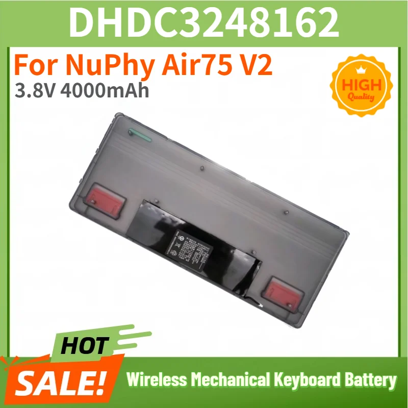 DHDC3248162 Battery 3.8V 4000mAh for NuPhy Air75 V2 Wireless Mechanical Keyboard High Quality Replacement Battery