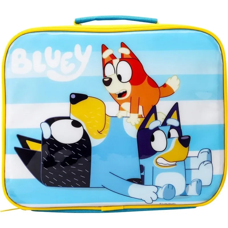 

Creative Cartoon Bluey Kawaii Christmas Lunch Box Women Thermal Cooler Food Cute Insulated Lunch Bag Reusable Picnic Tote Bags