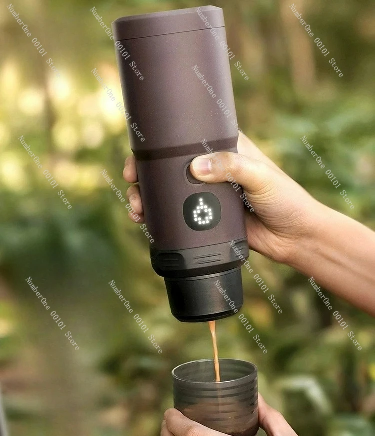 

Portable Espresso Maker - Electric Capsule Coffee Machine for Camping
