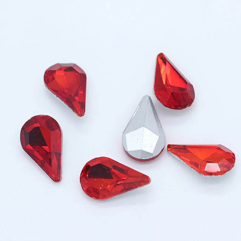 5-13mm All sizes 24-colors Crystal Water Drops Rhinestone Glass StonesPoint for Wedding Dress Jewelry Nail Arts DIY Decorations