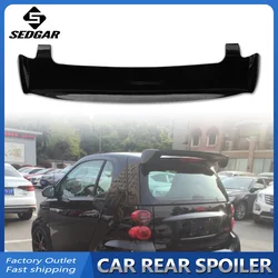 Car Rear Roof Spoiler For Merced-Benz Smart Fortwo Foufour 451 453 Spoiler 2009-2018 ABS Plastic Glossy Black Rear Trunk Wing