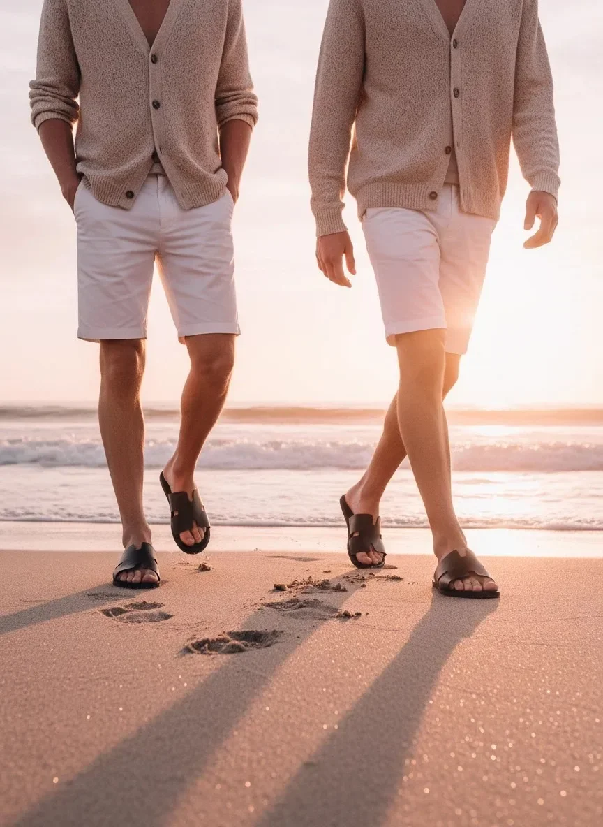 Neue Herren-Alltagsschuhe, Badezimmer- und Outdoor-Freizeitsandalen, rutschfest und verschleißfest, leichte, coole Herren-Slipper. – Detail 35