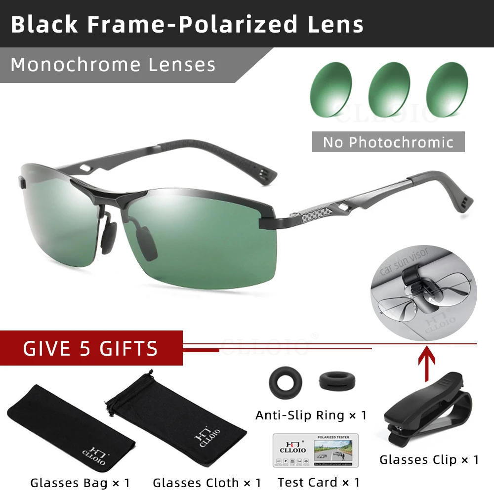 CLLOIO Black Frame Sunglasses with Green Lenses The Positano Sunglasses - Black With A Clover Green Lens  main image 3