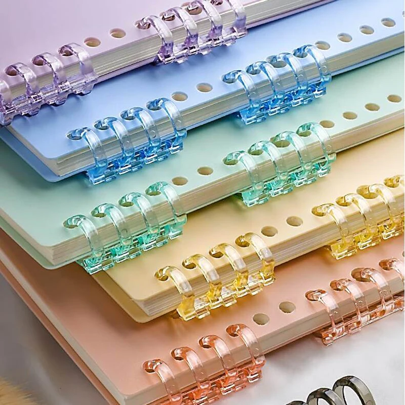 Mini Lose blatt Binder Clips 4 Ringe DIY Bindemittel für Notebook Album Journal Planer Spiral ring Kalender Kreis Bindung Lieferungen