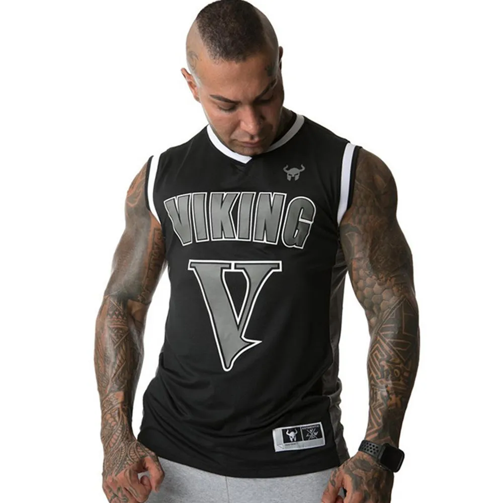 2024 Bodybuilding Tank Tops Men Gym Fitness Sleeveless T Shirt Male New Summer Casual Fashion Printed Undershirt Basketball Vest