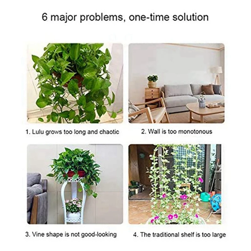 目に見えないつる壁の備品、ホームガーデン用の植物クライミングクリップ、粘着フック、中央、a53q、50個