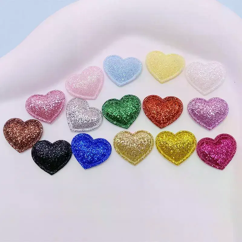 

10 шт./компл., блестящие аппликации в форме сердца, мягкие нашивки для головных уборов «сделай сам», заколки для волос, декор, одежда, шляпа, поделки, швейные принадлежности