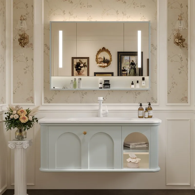 

Basin Door Bathroom Cabinet Designs Handle Vanity Modern Bathroom Cabinet Storage Shelves Armario De Banheiro Accessories