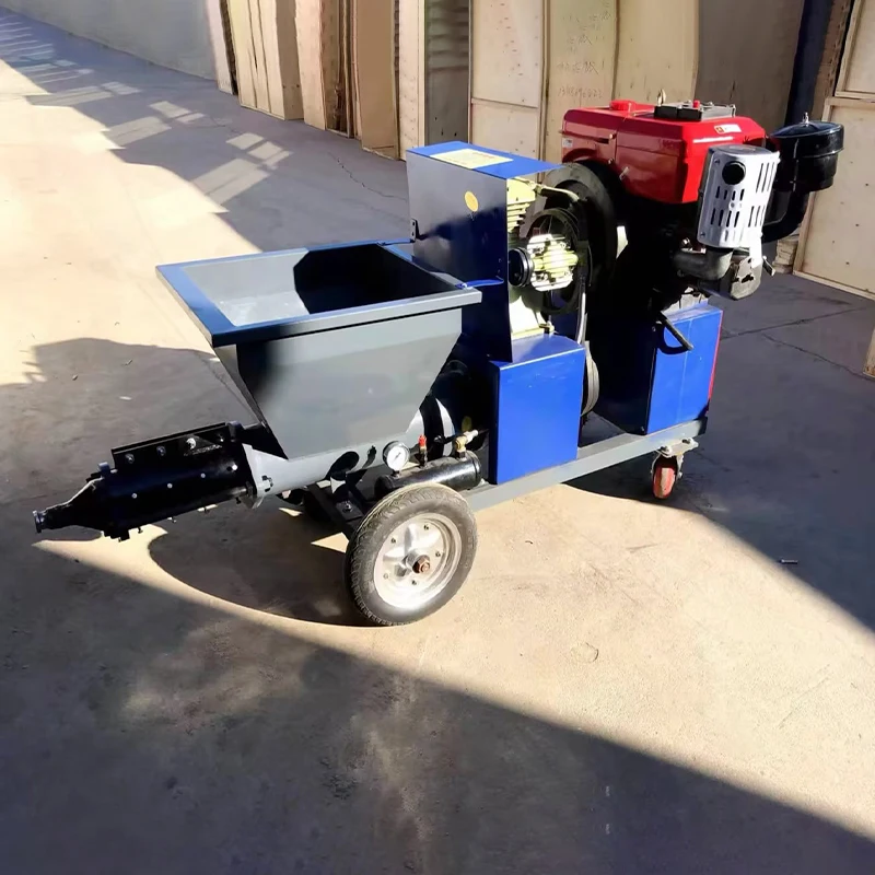 Professional Cement Spraying Machine Mortar Pump System for Efficient Wall Plastering Construction Applications