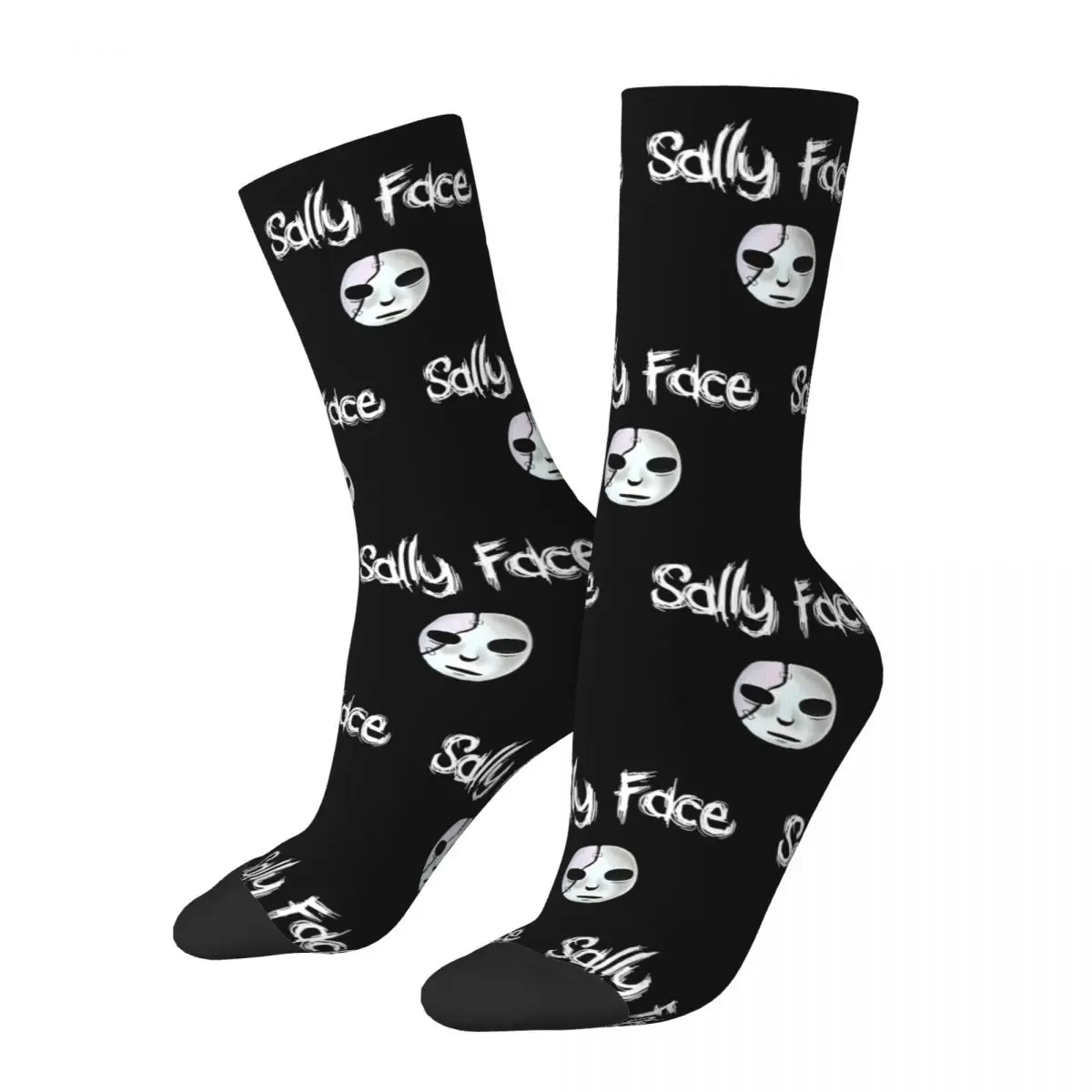 Cozy Women Men Socks Game Sally Face Gift For Fans Accessories Comfortable gamer Sport Dress Socks Spring Autumn Winter