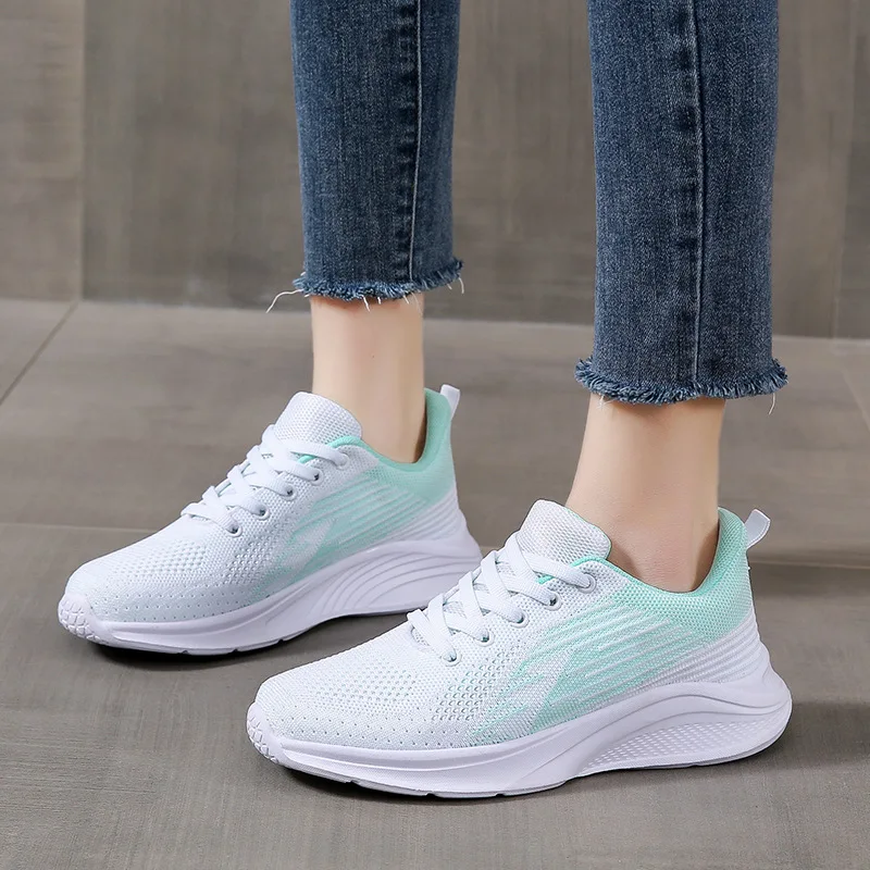 

Women's Breathable Mesh Running Shoes Lightweight Soft Sole Lace Up Casual Sport Sneakers Spring Summer 2026 New Arrival