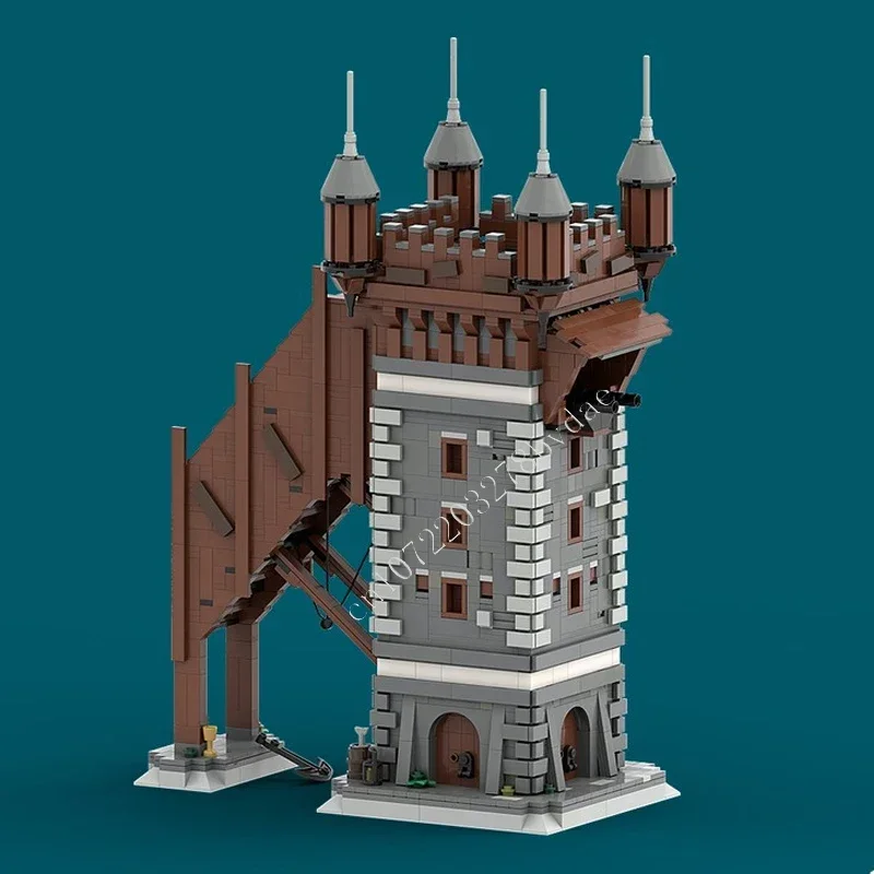 

2348 шт. летающий голландский Efteling MOC, креативная модель с видом на улицу, строительные блоки, архитектура, сделай сам, образовательная сборка, игрушки, подарки