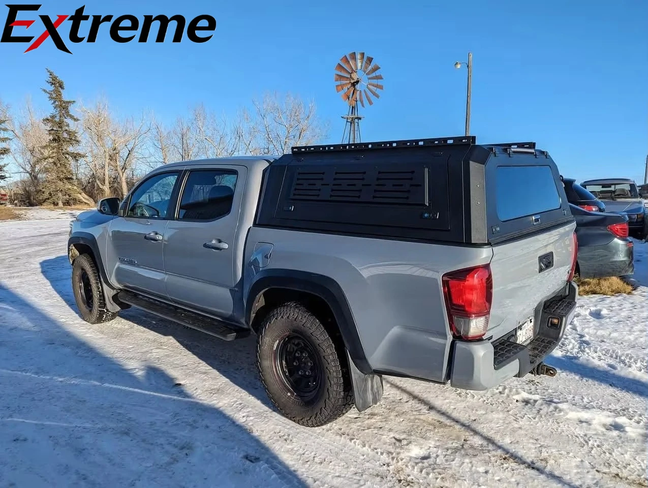 ExtremeLockable Hardtop Truck Topper with LED Lighting 450LBS Load Waterproof Pickup Canopy for 2014-2025 Toyota Tundra Off-Road