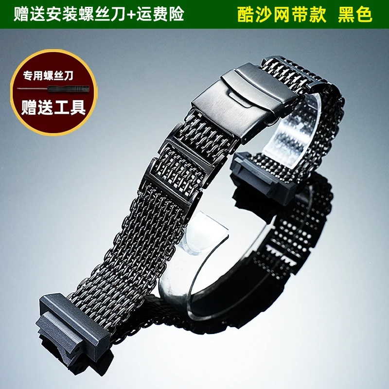 حزام من الفولاذ المقاوم للصدأ لساعة كاسيو جي شوك 3184 GWF1000 الجيل الخامس فروجمان GWF-1000 سلسلة حزام الساعات ملحقات ساعة رجالي