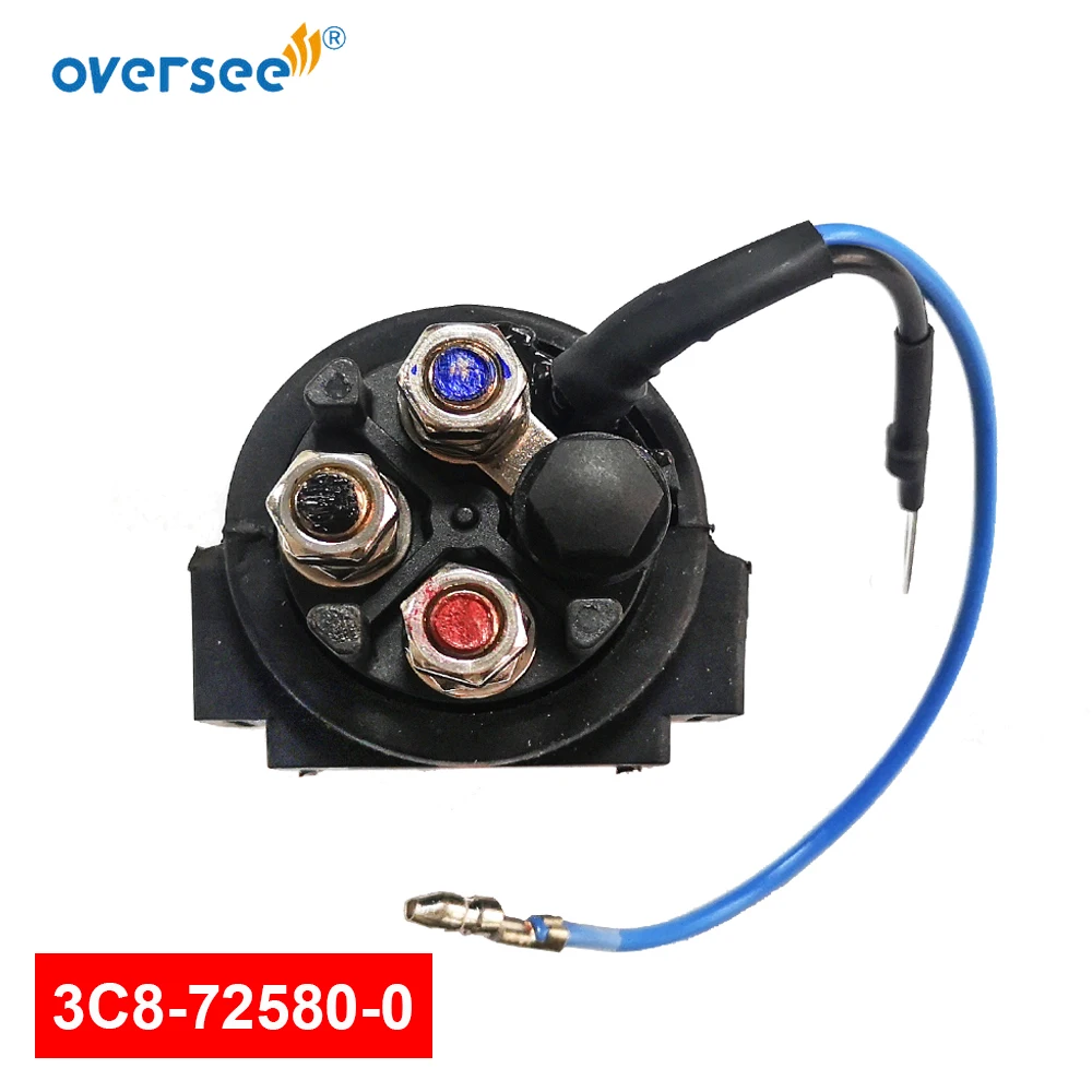 

Boat Solenoid Power Trim & Tilt Relay Assy Up PTT 3C8-72580-0 for Tohatsu Nissan Mercury Quicksilver Outboard 2/4-stroke