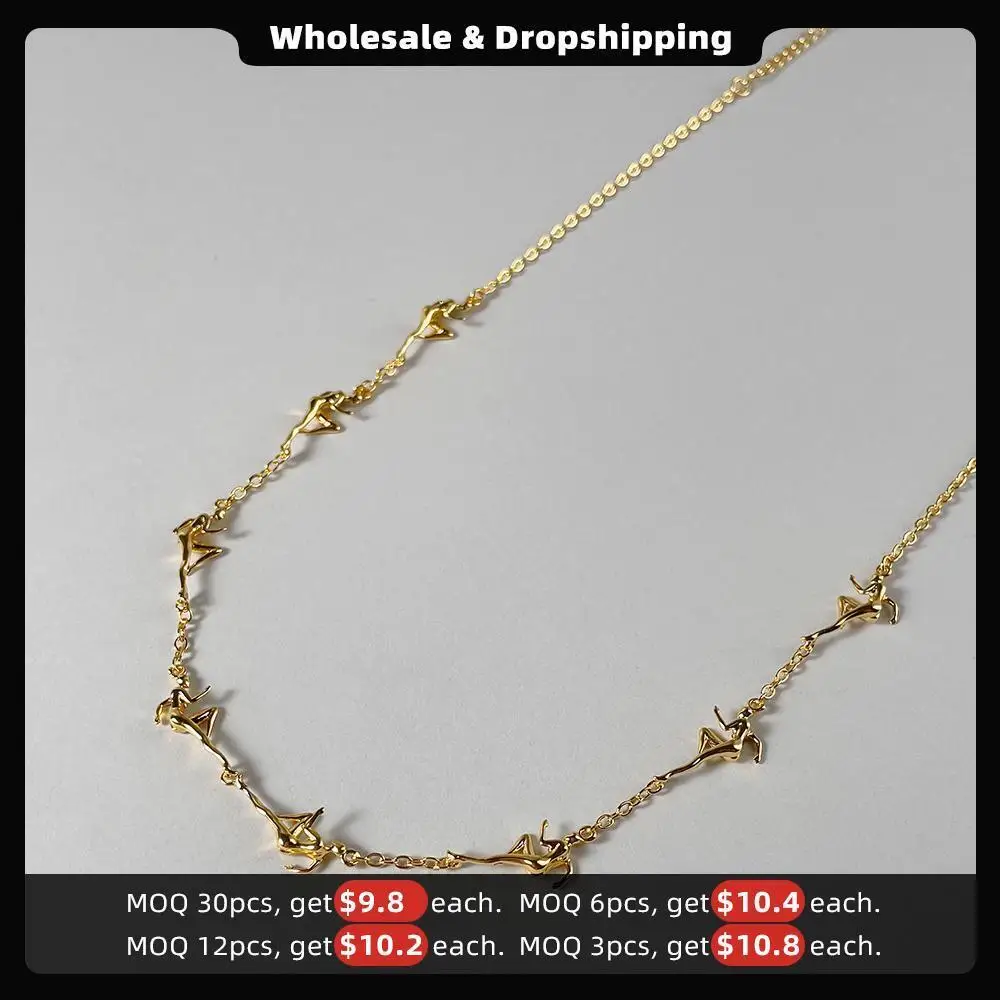 ENFASHION Athlete Dancer Figure Necklace For Women Collares 18K Gold Color Necklaces Fashion Jewelry Graduation Party P223309