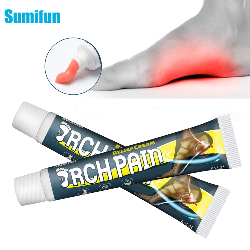 

Sumifun 20G Heel Pain Relief Cream Treating Tendonitis Fasciitis Muscle Foot Joint Arthritis Ankle Medical Ointment Health Care