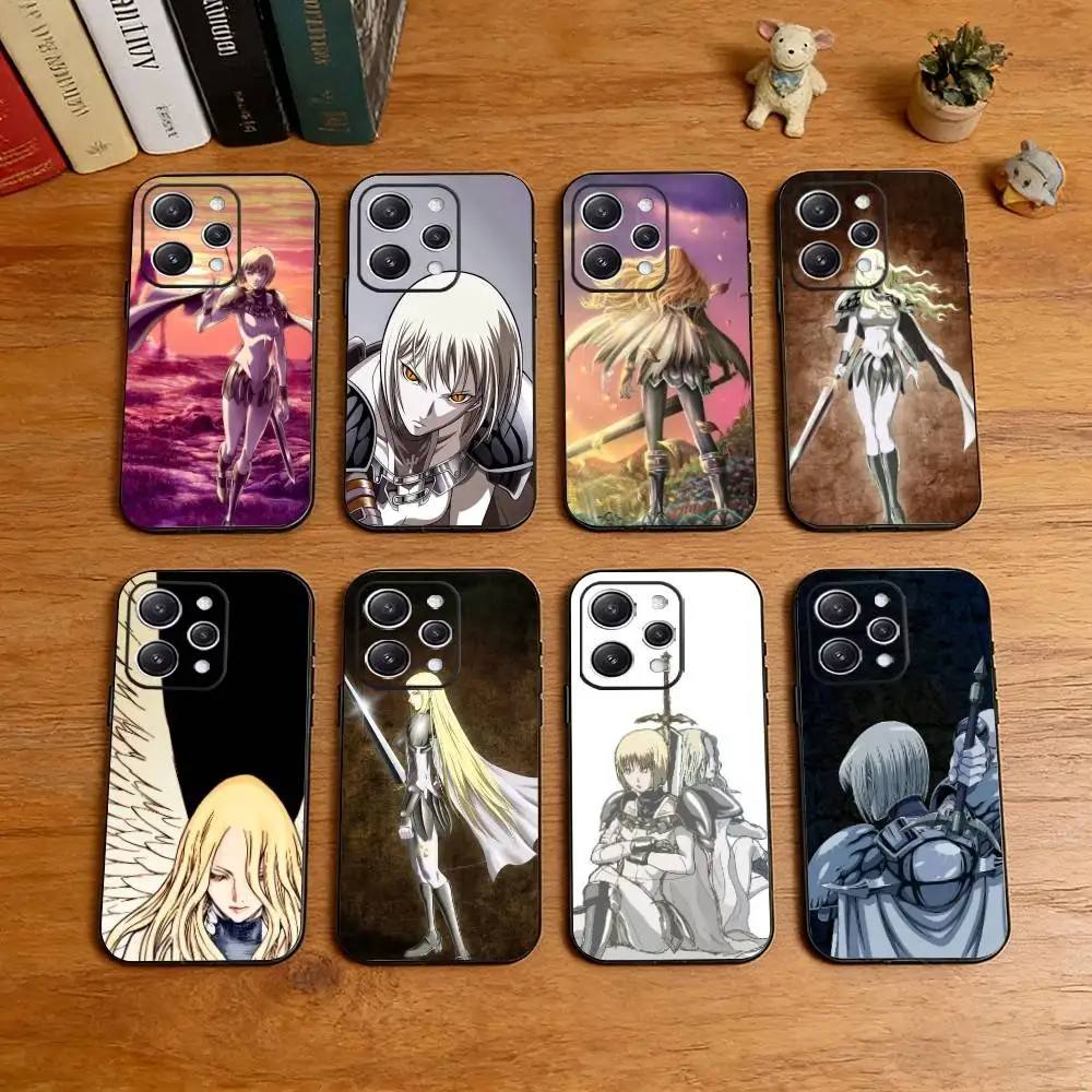 C-Claymore Anime Character  Phone Case Silicone Soft For IPhone 17 16 15 14 13 12 11 X XR Plus Pro Max Plus