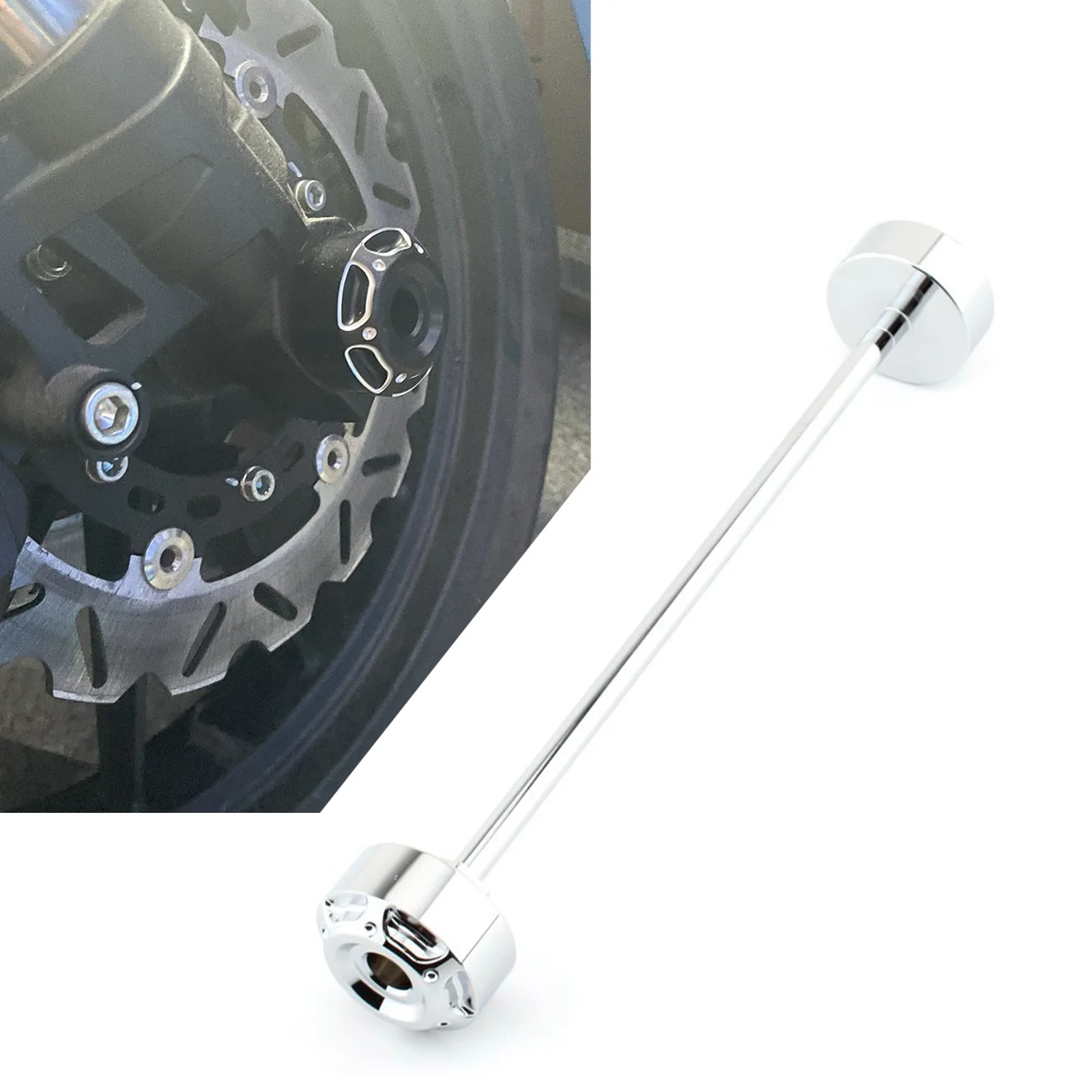 Aluminum Motorcycle Front Rear Axle Nut Cover Caps Black Chrome For Harley X350