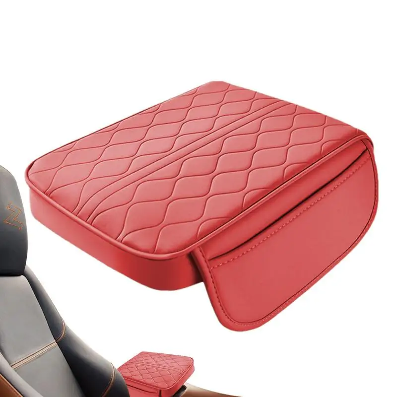 

Кожаный коврик для автомобильного подлокотника, Uiversal Interior, автомобильные подлокотники, коврики для хранения, пылезащитный чехол для подушки, защита подлокотника с органайзером