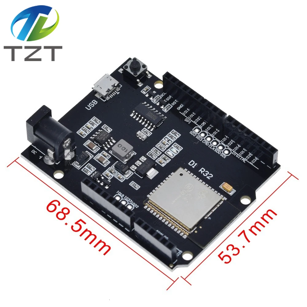 ESP32 For Wemos D1 Mini For Arduino UNO R3 D1 R32 WIFI Wireless Bluetooth Development Board CH340 4M Memory One