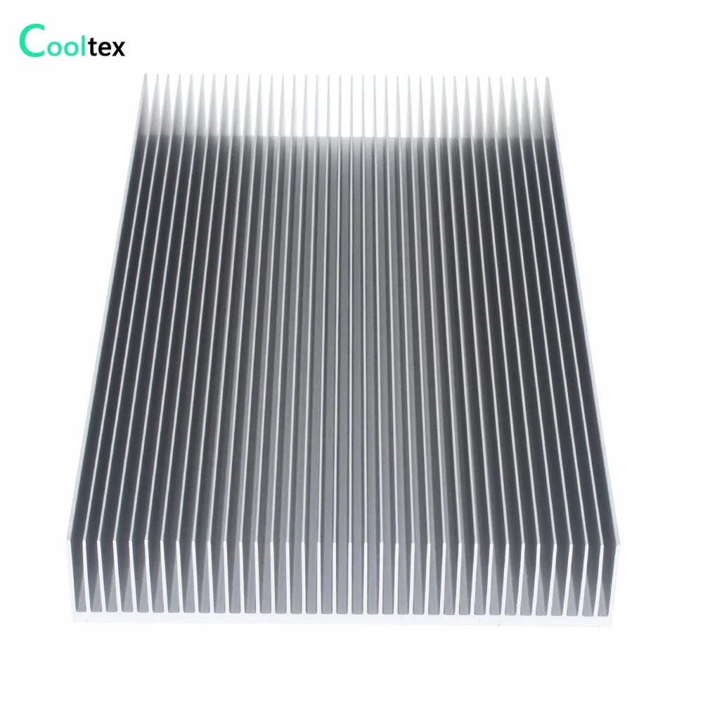DIY Aluminum Heatsink 200x115.5x23.6mm Radiator Heat Sink Cooler for Chip LED Electronic Heat Dissipation Cooling
