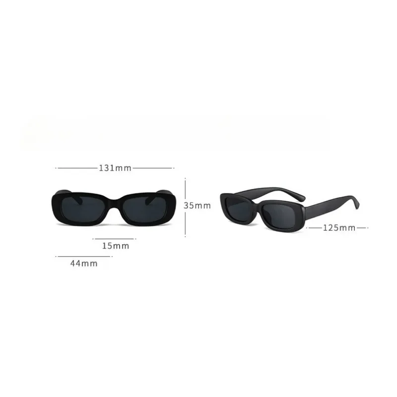 Koreanische Retro Quadratische Kind Sonnenbrille für Kinder Mode Oval Einfarbig Kinder Brillen UV400 – Detail 9