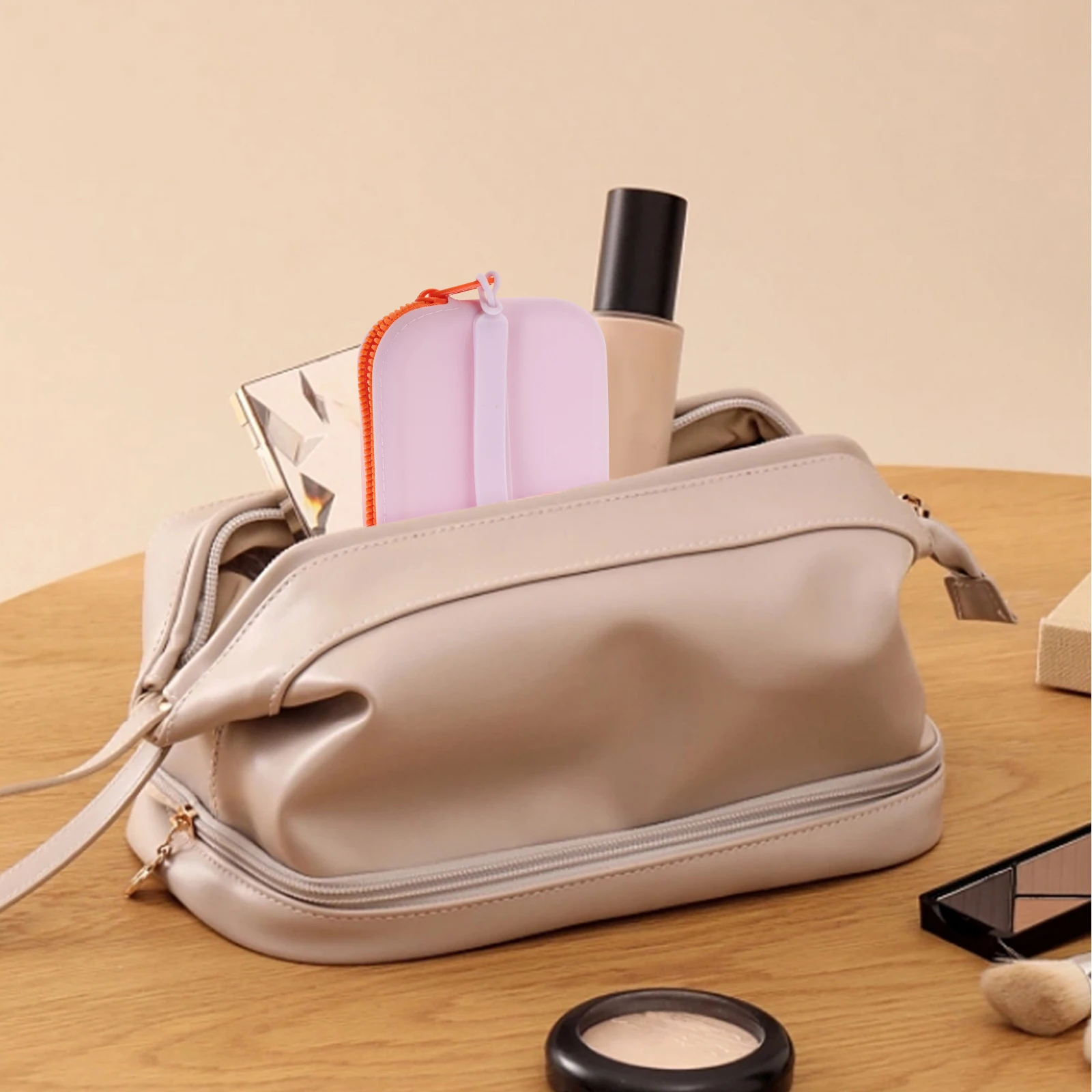 

Waterproof and Dustproof Bag Earbuds Silicone Coin Pouch Clutch Cord Keeper Purse Holder Organizer Silica Gel Wallet Cable Clip