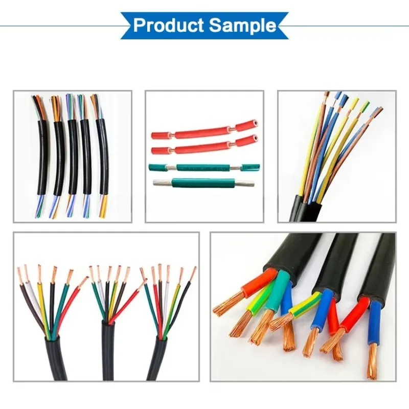 Automatic 7-Core round PVC Sheathed Cable Stripping Machine Multicores Wire Cutting And Stripping Tool