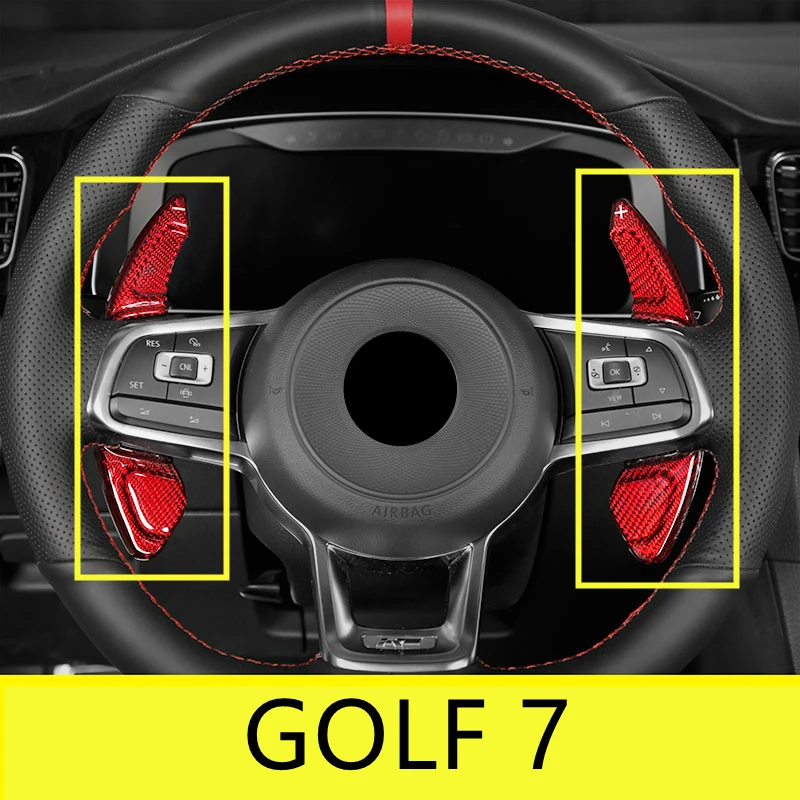 For Volkswagen Golf 7 MK7 GTI R golf7 modified shift paddle carbon fiber CC special interior decoration car accessories