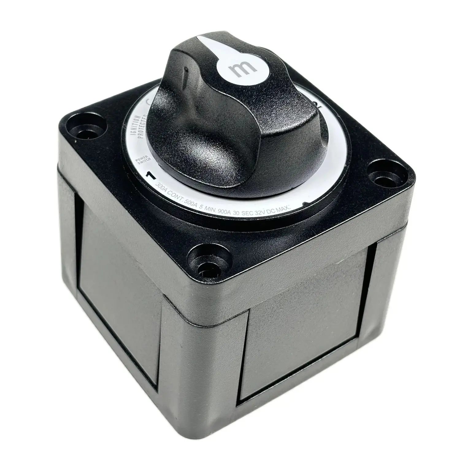 Battery Switch 3 Position Black 6008200 For Mini 300A M-Series Boat Marine