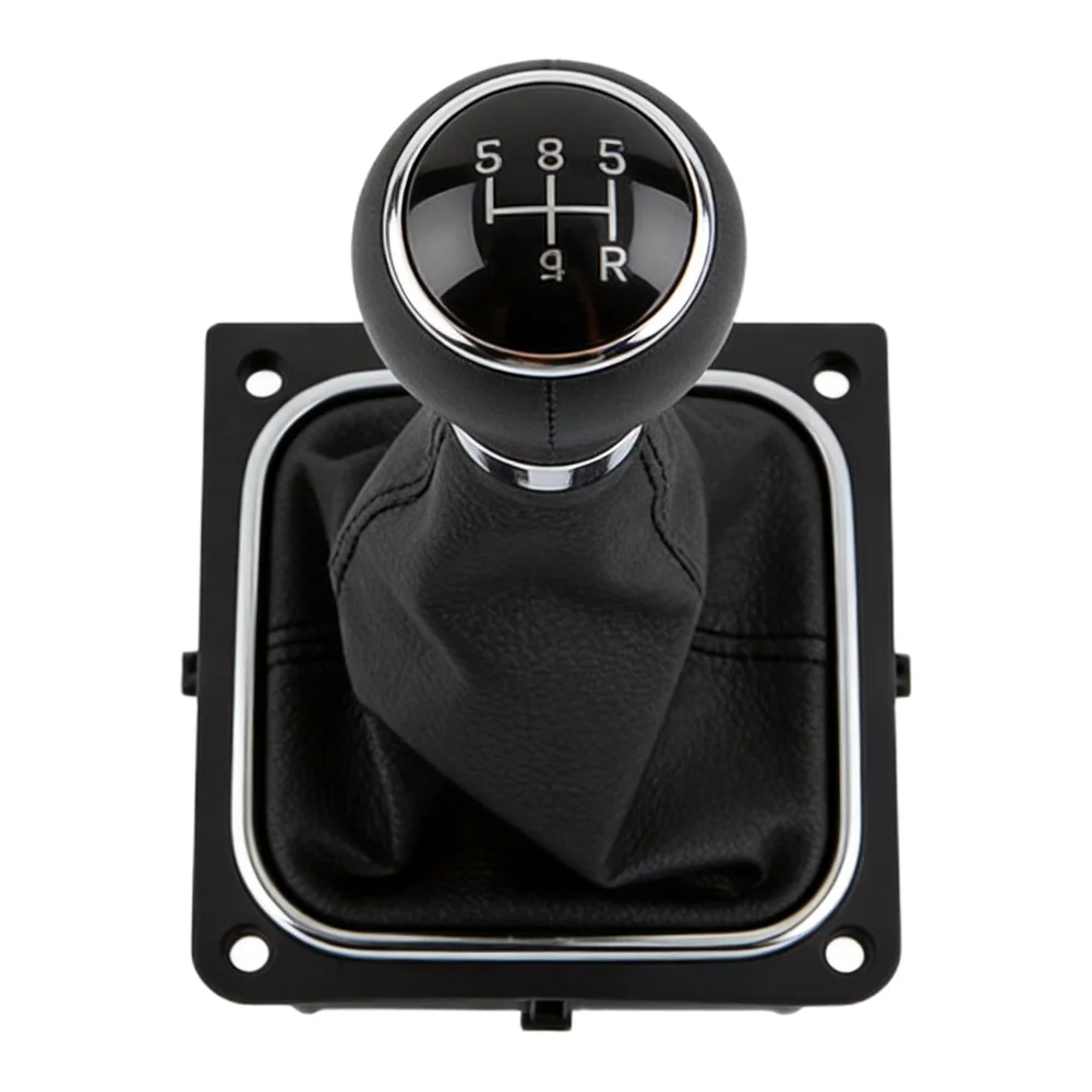 Gearshift Boot with Matching Knob for For Golf MK5 MK6 For Jetta For EOS For frame 6-Speed Manual Transmission
