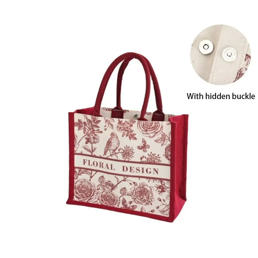Nuevo bolso de lona con estampado Floral, gran capacidad con asa, bolsos cruzados, bolso multifunción