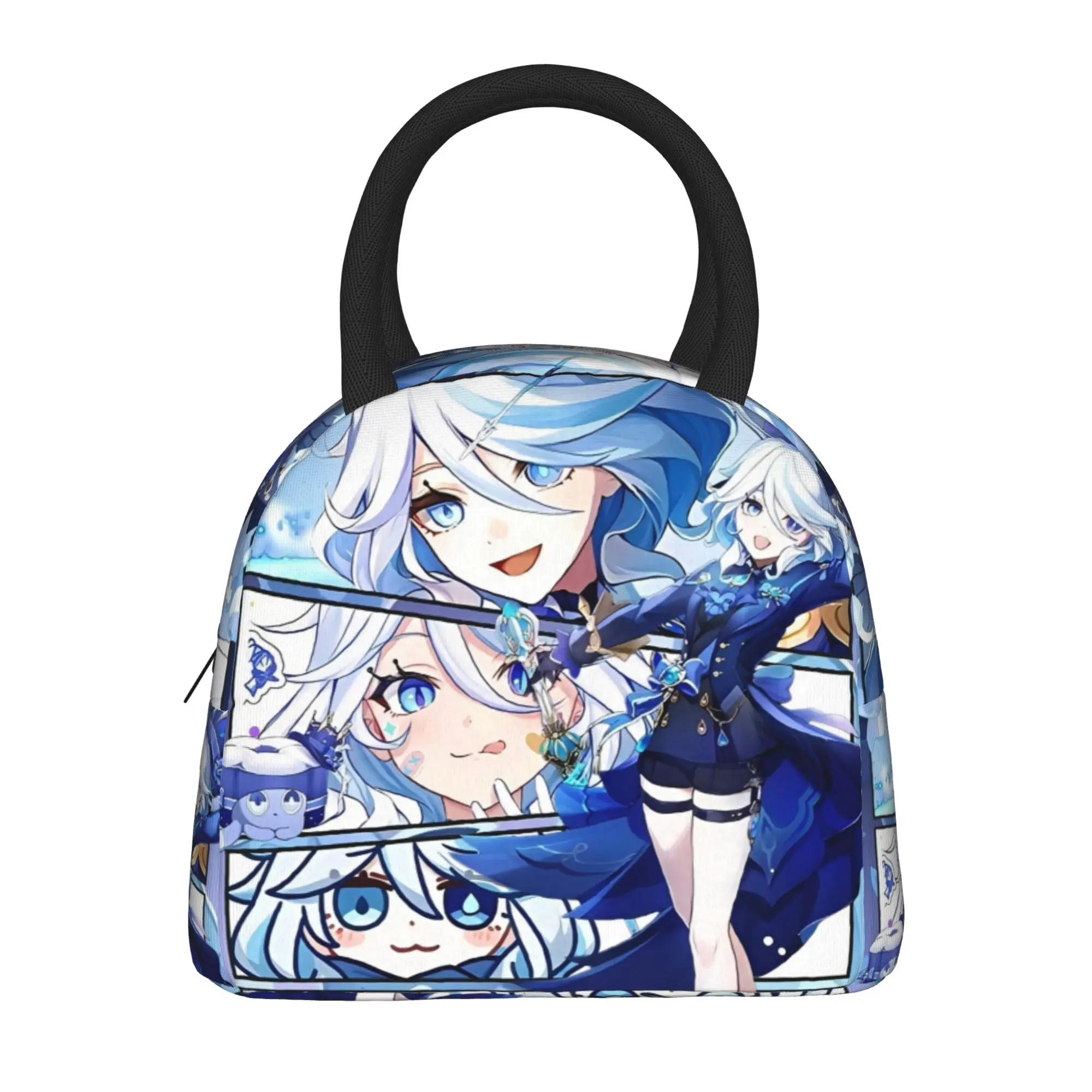 genshin impact game Thermal Insulated Lunch Bags for Travel  Portable Food Container Bags Men Women Cooler Thermal Food Box