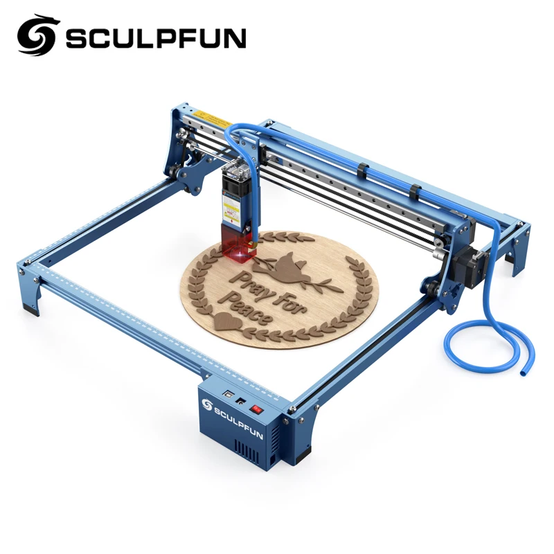 SCULPFUN S10 Laser Engraving Machine 10W high-density Laser Engraver High-speed Industrial-grade Carving Precision 410x400mm