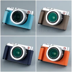 handwork Photo Camera Genuine leather cowhide Bag Body BOX Case For leica D-Lux7 D-LUX109 handgrip Protective sleeve box base
