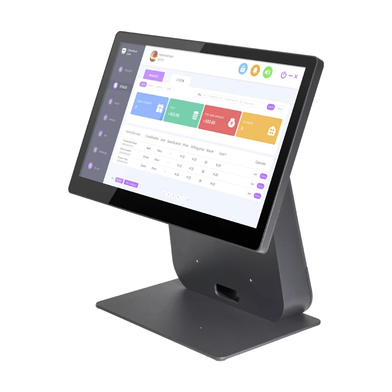 

128G POS Systems Terminal Cash Register POS Machine OEM Factory Point Of Sales