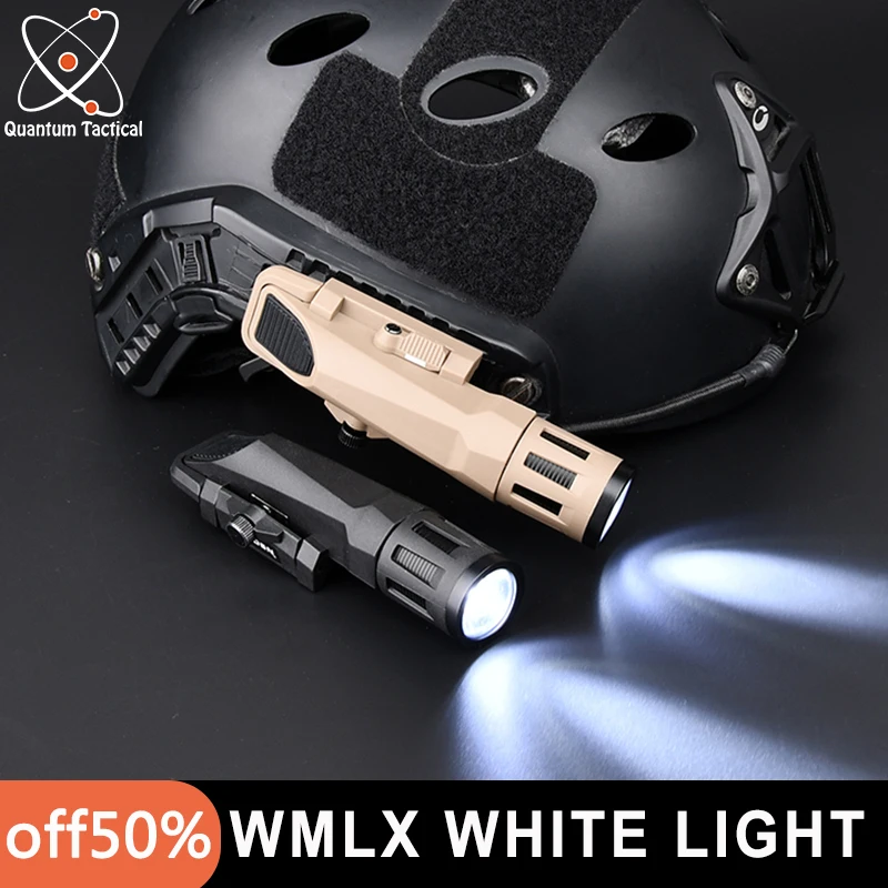 Tactical Wmlx White Light APL Weapon Gun Light WML Hunting Flashlight AR15 Airsoft Helmet Light for 2omm Rail 