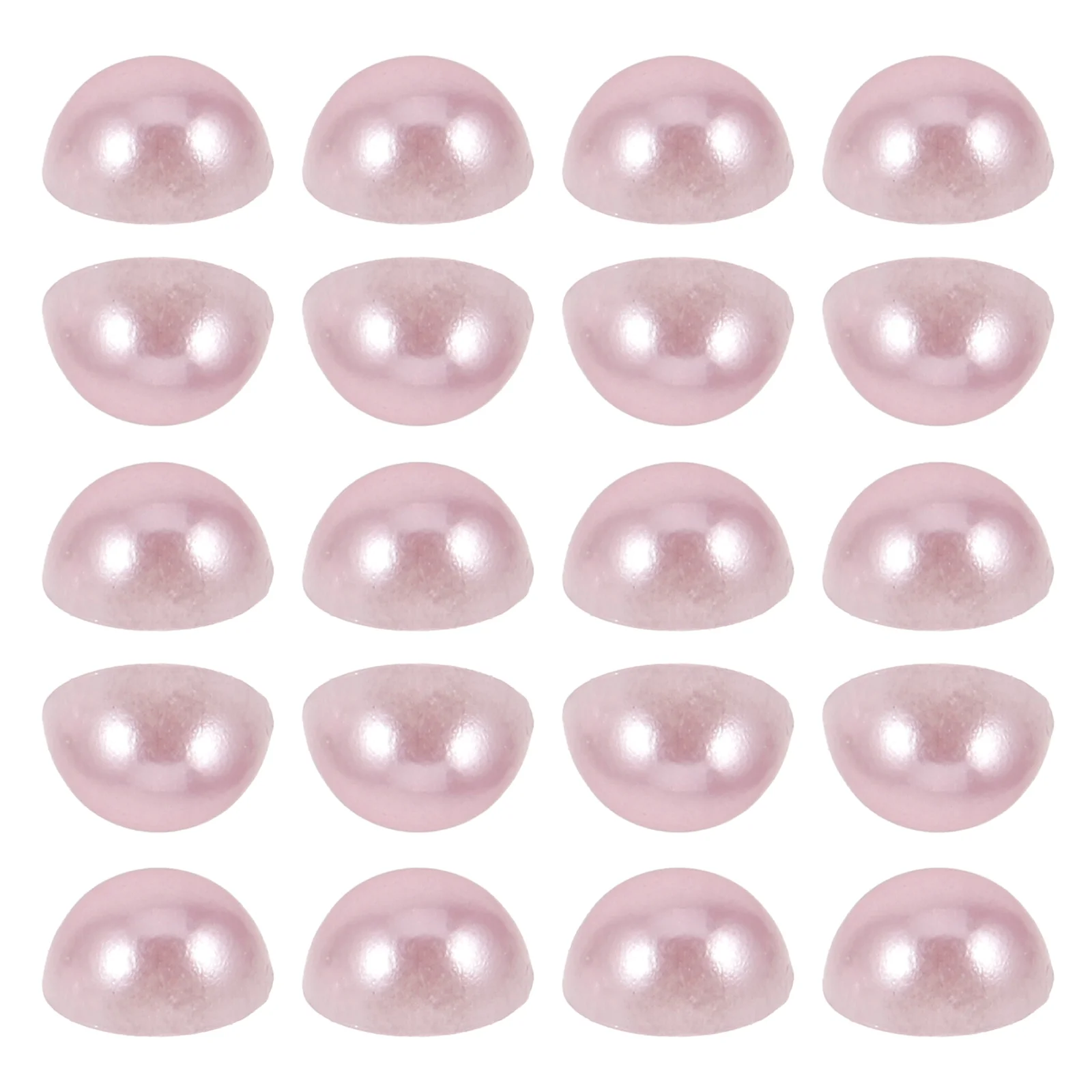

200pcs Back Pearls Pearl Beads for Crafting DIY Accessories Hair Dresser Charms Half Round Decorations Craft Supplies